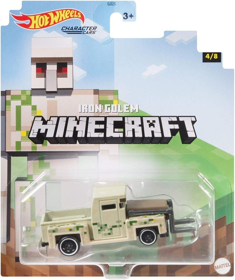 Hot Wheels 2021 - Minecraft - Character Cars - Iron Golem - 4/8 GYB68