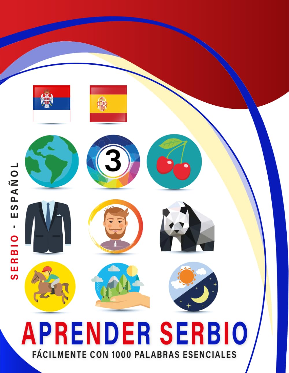 Aprender Serbio Fácilmente Con 1000 Palabras Esenciales: Libro Bilingüe de Aprendizaje Serbio - Español para Niños y Adultos con Vocabulario Práctico y Divertido