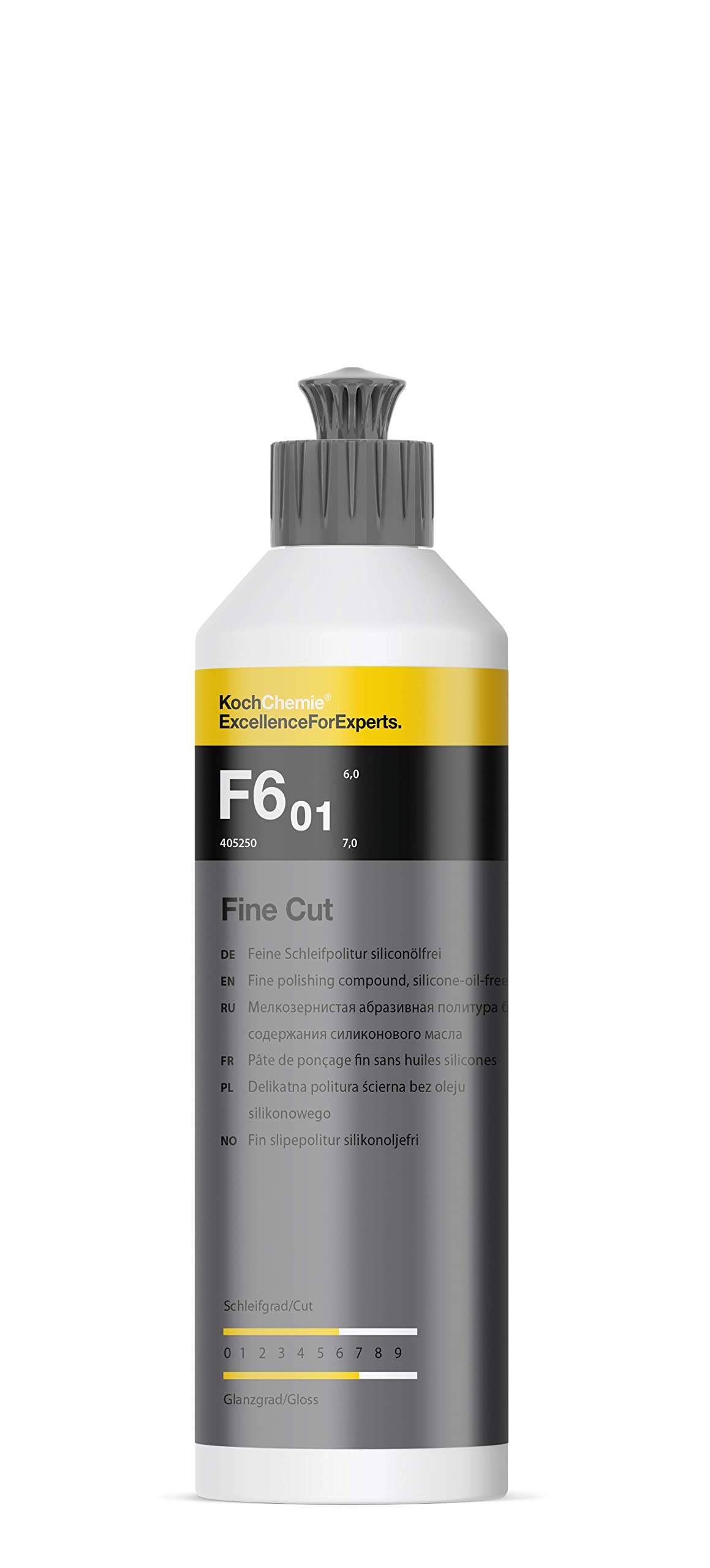 Set di lucidante: Lucidante fine taglio F6.01, 250 ml + Tampone fine taglio 150x23 mm in microfibra