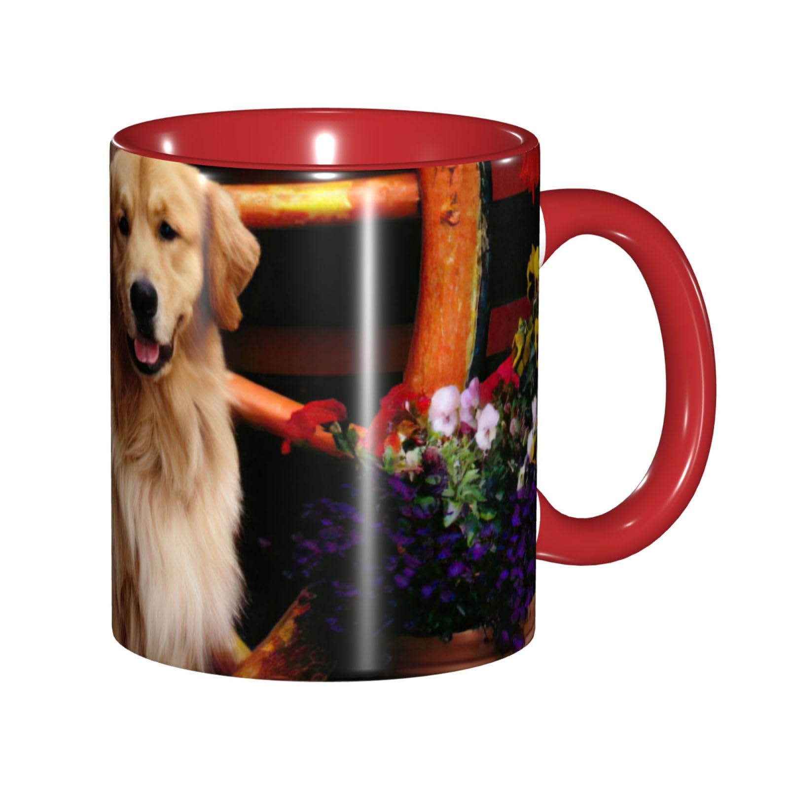 Mug Golden Retriever en céramique pour un réveil doux au bureau ou au salon