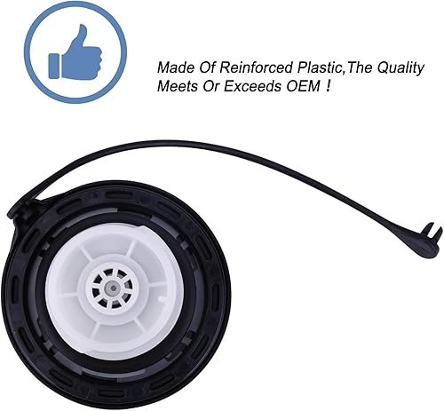 Miniatura 4 de Tapa de llenado del depósito de combustible, tapa de gasolina compatible con Jeep Wrangler JK 2003-2018, Jeep Wrangler TJ 2003-2006, repuesto #