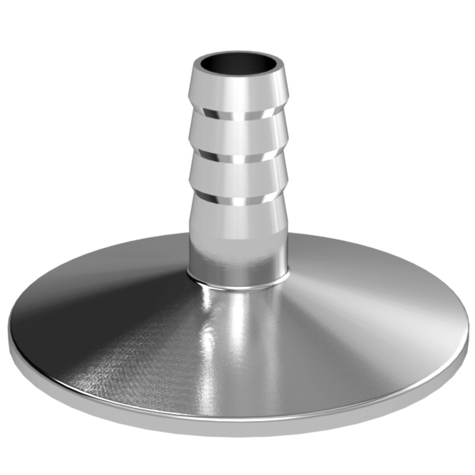 2 szt. ISO-KF NW-40 do 6mm 304 gumowy króciec do węża ze stali nierdzewnej Adapter do systemów próżniowych(KF50 to 16 mm)