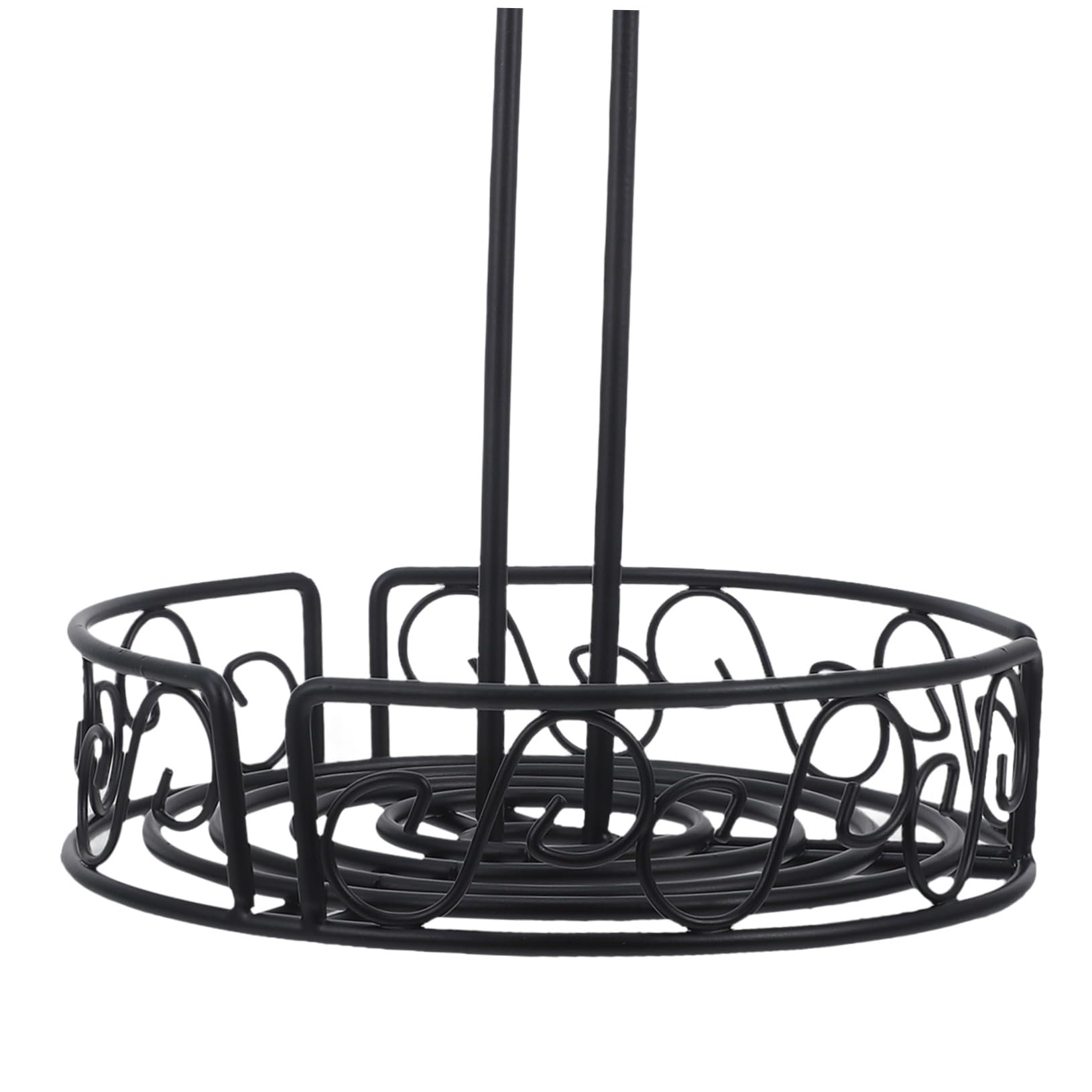 MAGICLULU 2St Gewürzkorb Gewürzständer Gewürzhalter gewürzaufbewahrung Gewürzflaschenorganizer küchenzubehör Gestell flacher Schubladen-Organizer Gewürzglas-Organizer Gewürzregal Eisen Black