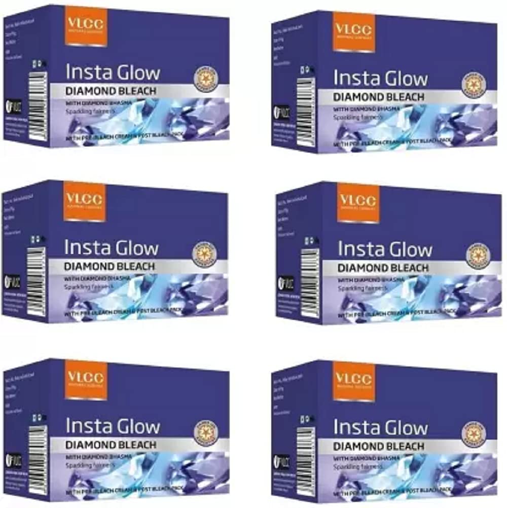 VLCC 6 Insta Glow Diamond Bleach 30g each (180 g)-picture-12