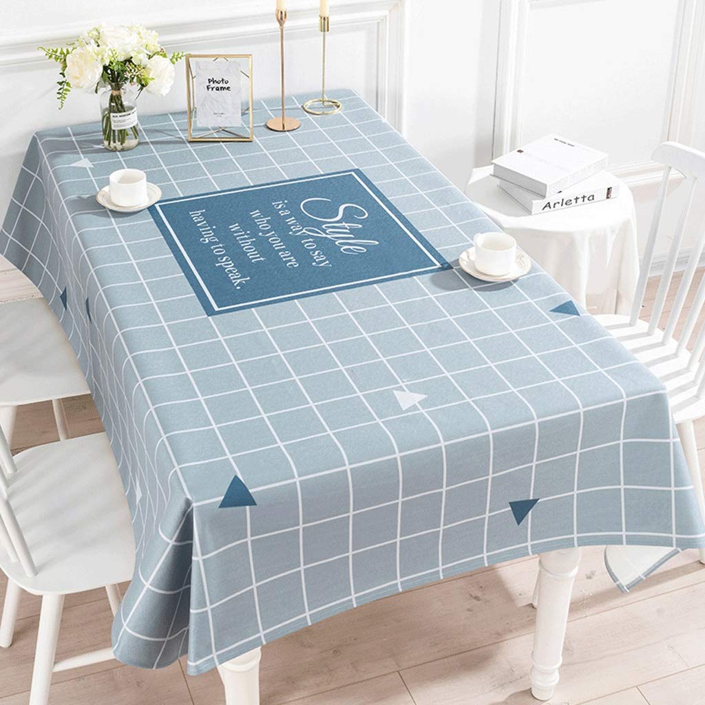 Table Cloth Square Rectangular Tablecloth Cotton and Linen Tablecloth Dustproof F 100 * 140Cm