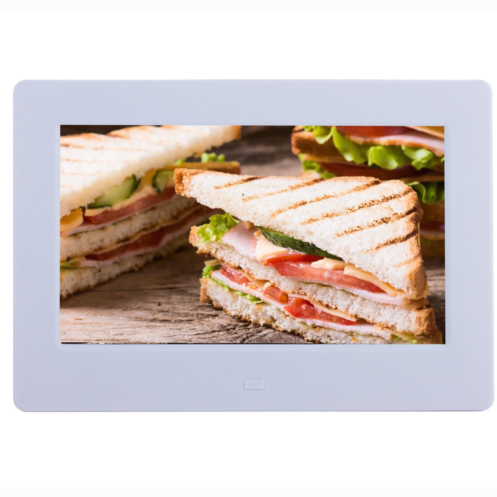 MYUYEE 10-Inch Full Hd Digital Photo Frame With An Ips Screen And Wide Viewing Angle (White)