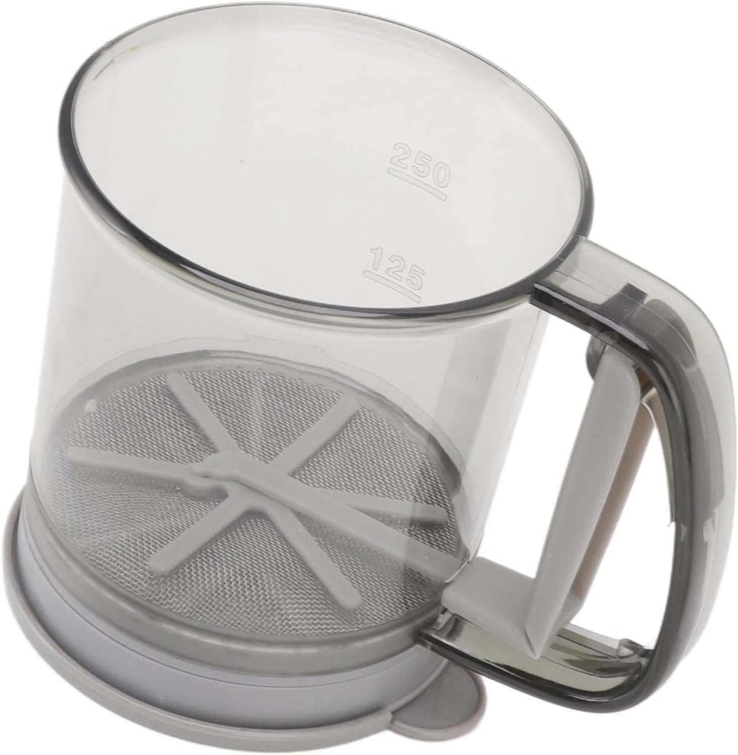 Setaccio per Farina Doppio Strato Filtro con Coperchio e Mancia, Colino Set per Cucina Pasticceria