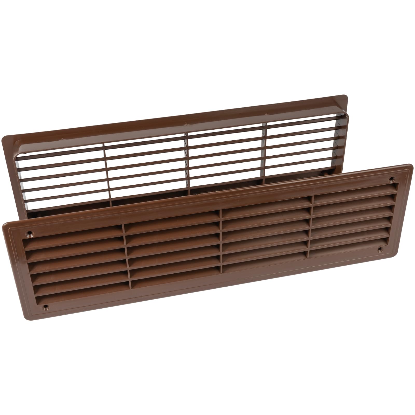 Dark Brown Air Register - Door Louvers Vent Grille -8 Dark Brown Air Register - Door Louvers Vent Grille -8