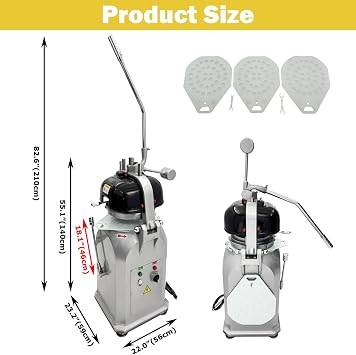 TECHTONGDA 36 Blocks Semi-Automatic Dough Divider & Rounder Commercial Dough Splitting Ball Machine 0.7oz-2.5oz Dividing & Rounding Machine 5S-8S Dough Rounding for Pizzas, Burgers, Bread 110V