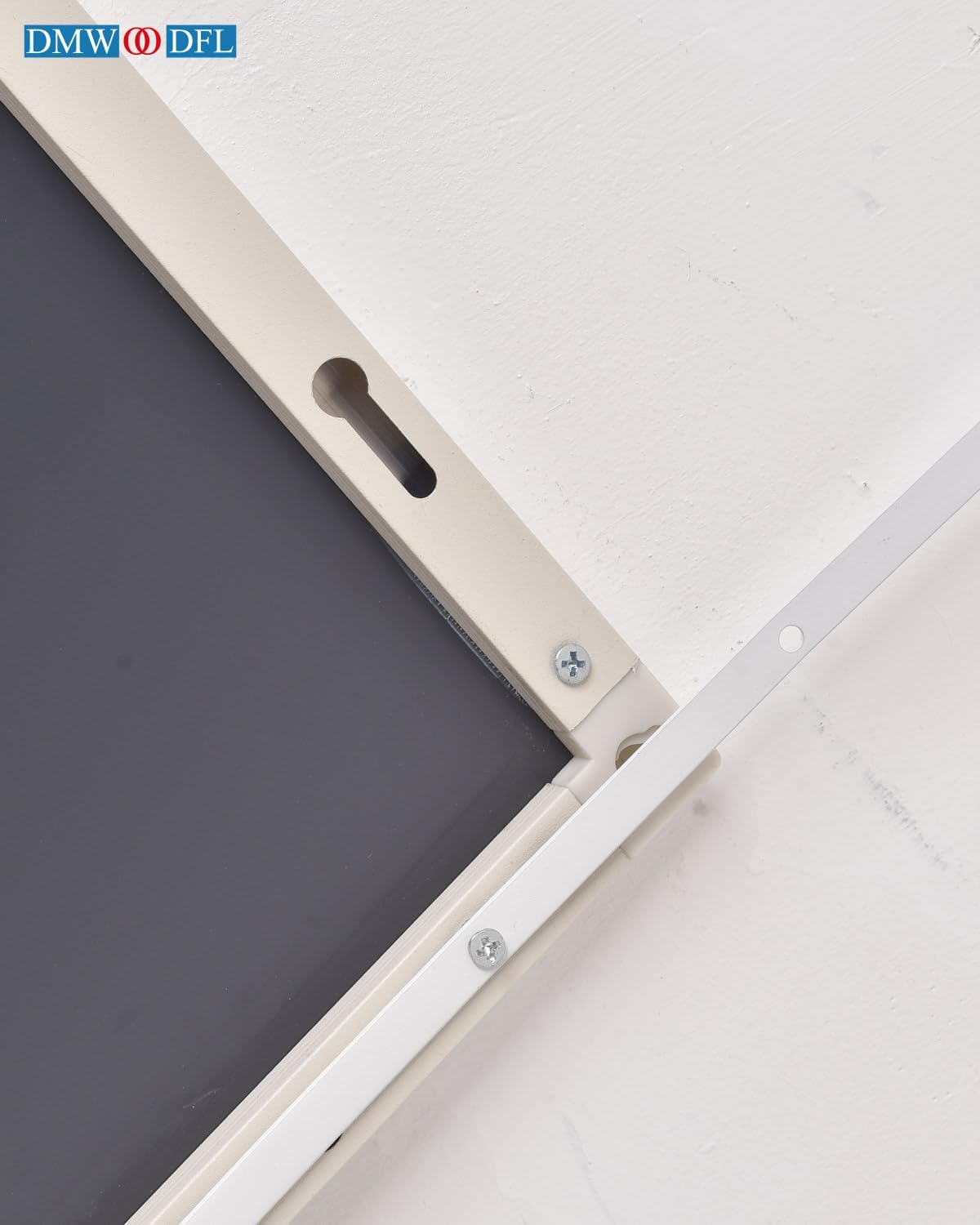 48"x14" Over-The-Door Full Length Mirror - No Drill Hanging with Metal Hooks, Shatterproof Glass & Aluminum Frame for Bathroom, Bedroom, Entryway Decor（Silver White） - Image 6