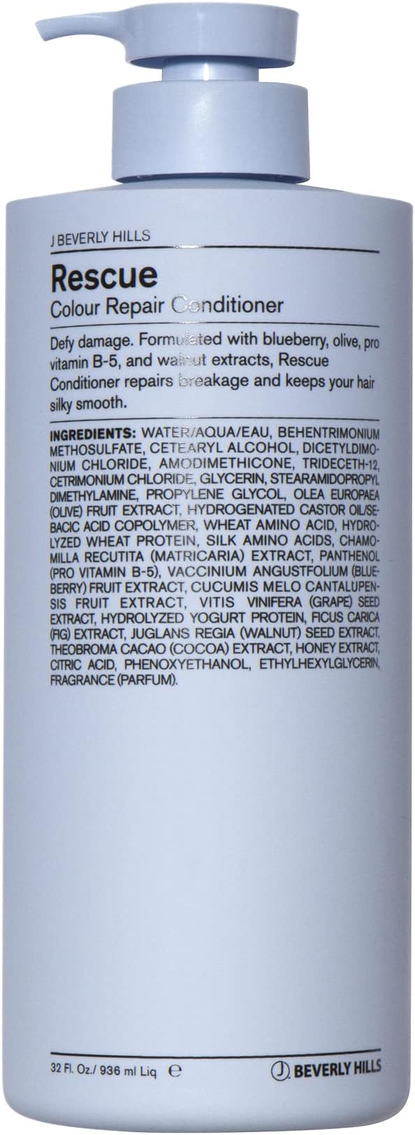 Blue Rescue Colour Repair Conditioner with Omega 3 Oil for Damaged Hair, (3 Oz, 12 Oz, 32 Oz)