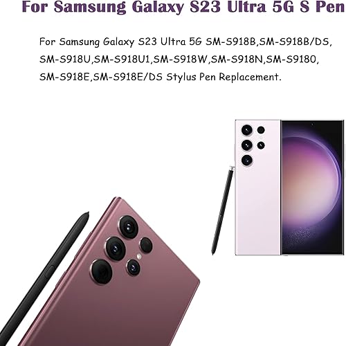 Miniatura 8 de 2 bolígrafos Galaxy S23 Ultra S (sin Bluetooth) de repuesto para Samsung Galaxy S23 Ultra SM-S918B, SM-S918BDS, SM-S918W, SM-S918EDS 5G S Pen, lápiz
