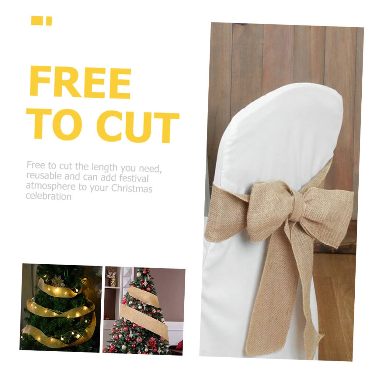 2 Rollen Natürliche Juteband Breit Vielseitiges DIY Dekoband für Geschenkverpackung Hochzeit Party Shower und Saisonale Tischdeko Glatte Oberfläche ohne Falten Basteln mit Robustem