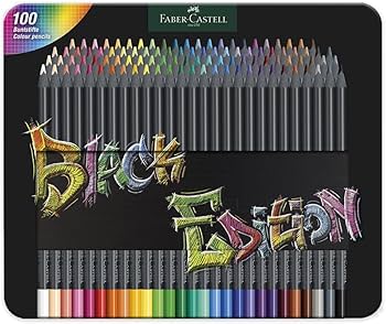 Amazon.com: Faber-Castell Black Edition Colored Pencils, Classic 1