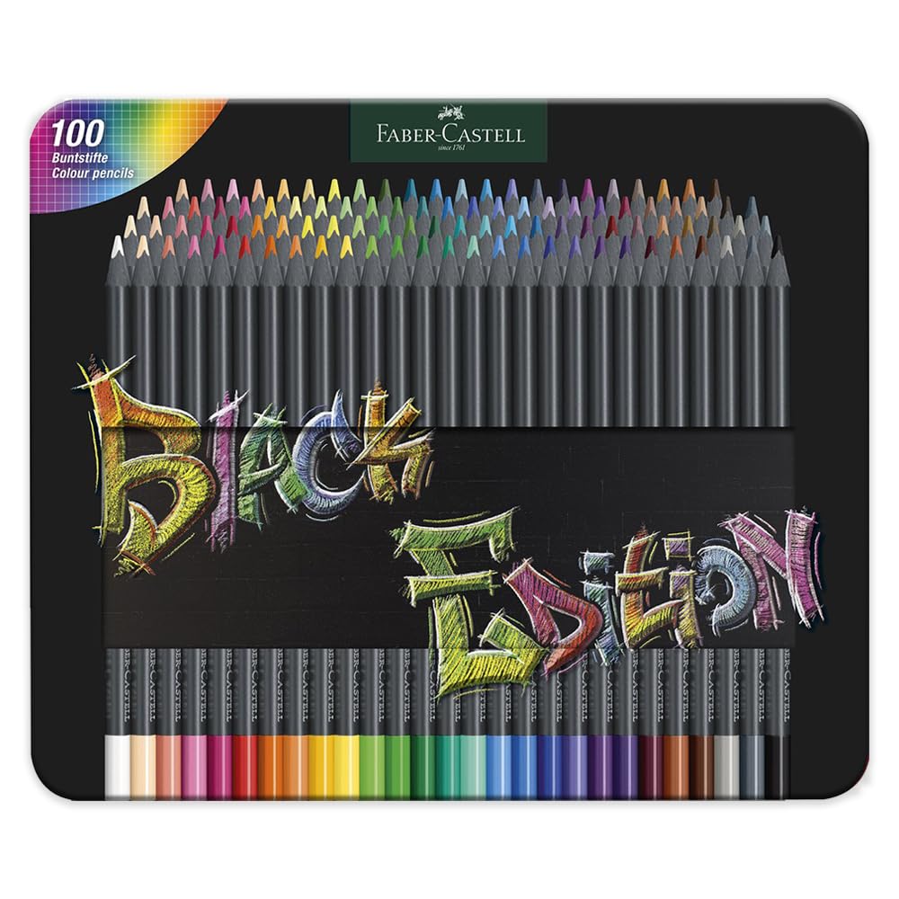 Amazon.com: Faber-Castell Black Edition Colored Pencils, Classic 1