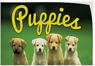 Decal Stickers Multiple Sizes Puppies Outdoor Advertising Printing A Industrial Vinyl Safety Sign Label Business 12x8Inches