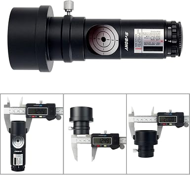 SVBONY Laser Collimator, for Newtonian Marca Telescope Alignment, 1.25/2 | with 2 Adapter, 7 Bright Levels, Red Laser Collimator for Telescope, Triple Cemented Lens, Laser Alignment Tool