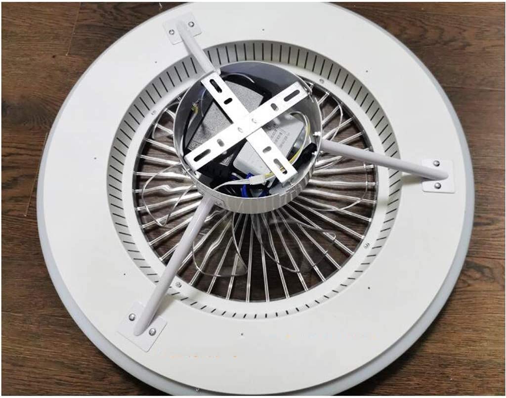 Oświetlenie Wentylatorów Wentylator Sufitowy LED Bezstopniowe Przyciemnianie Pilot Wentylatory Sufitowe Lampa Niewidoczne Liście 58cm Nowoczesna Dekoracja Wnętrz Oprawa Salon Sufitowych