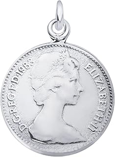 [シアーズ] ペンダント トップ コイン風 エリザベス クラウン 2way シルバー925 アクセサリー トップのみ sp-2639