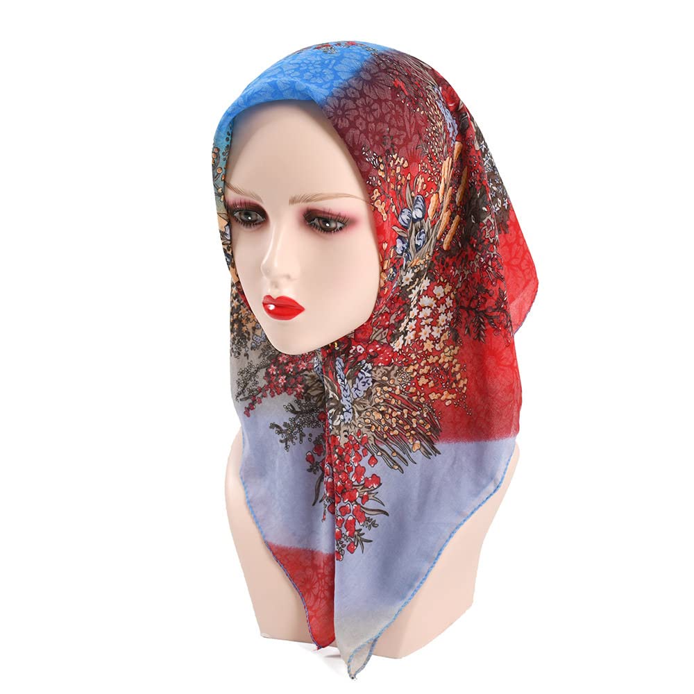 Sciarpa A Pieghe Per Donna Sciarpa Hijab In Chiffon Musulmano Foulard Solido - Foto 3