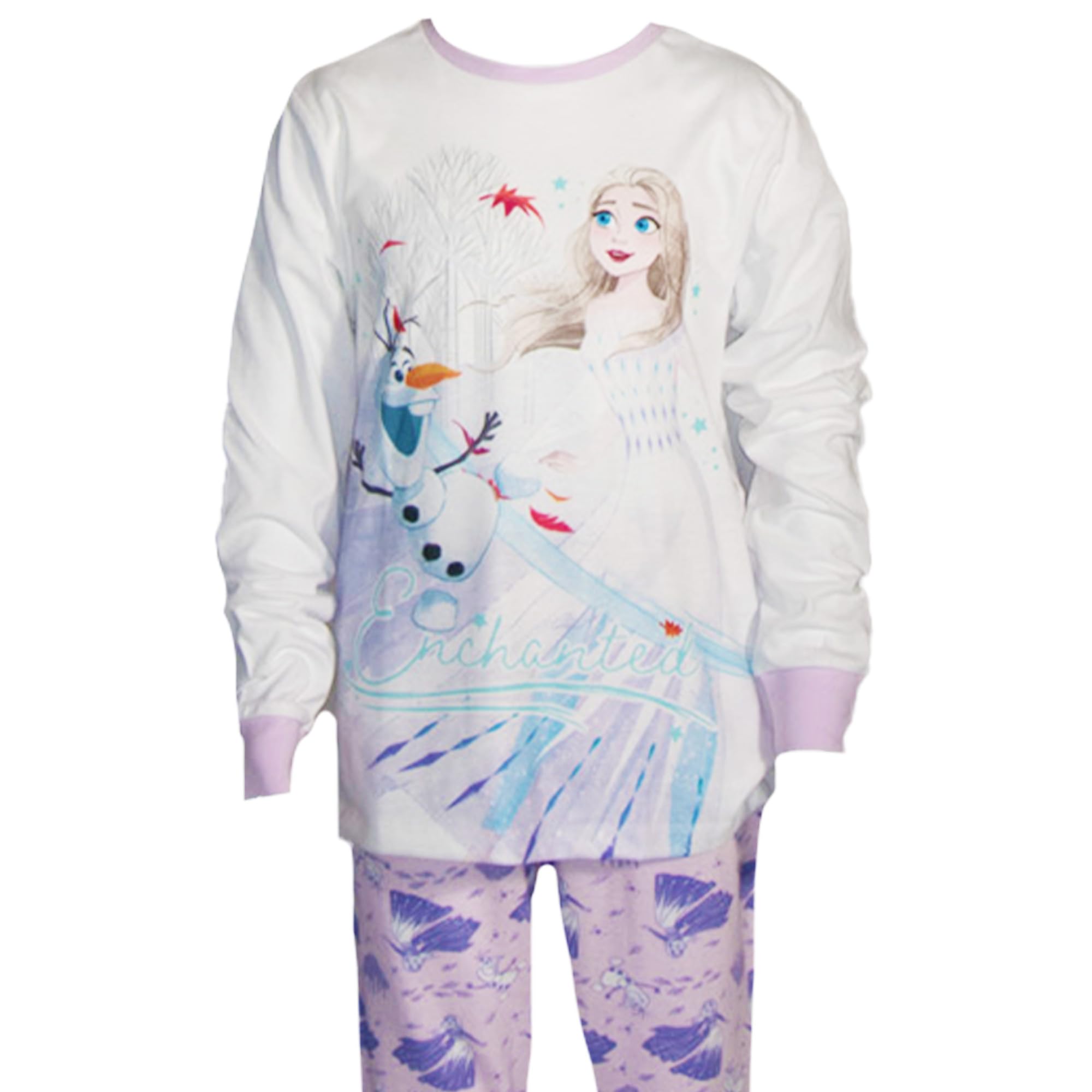 Disney Set pigiama per bambini Frozen & Stitch, confezione da 2 disegni incantati e adorabili, comodi e morbidi pigiami per ragazze e ragazzi, taglie da 5 a 6 a 13-14 anni, perfetto per divertirsi a
