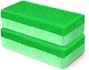 2 PCS Double-Sided Pumice Stone for Feet, Foot Scrubber，Effective Pedicure Tools, Foot Callus Remover Green