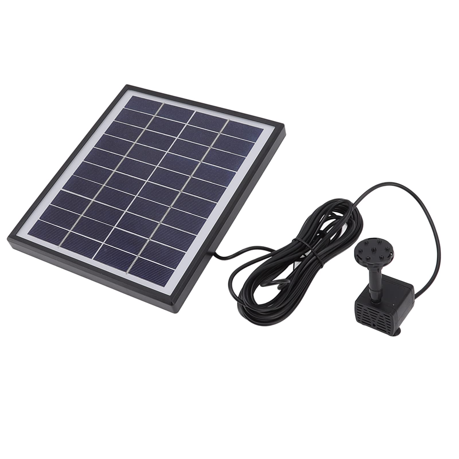 Pompa solare per fontana da 5,0 W, efficiente gioco d'acqua portatile per piscine esterne e giardini, in materiale ABS