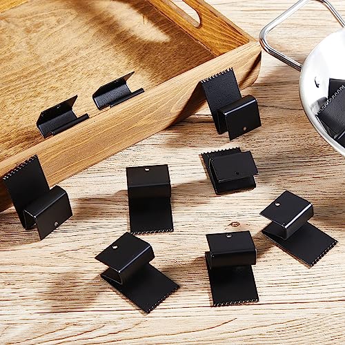 Clips para protección de ventanas Dunzy de acero negro para placas de huracán de 1/2" 8