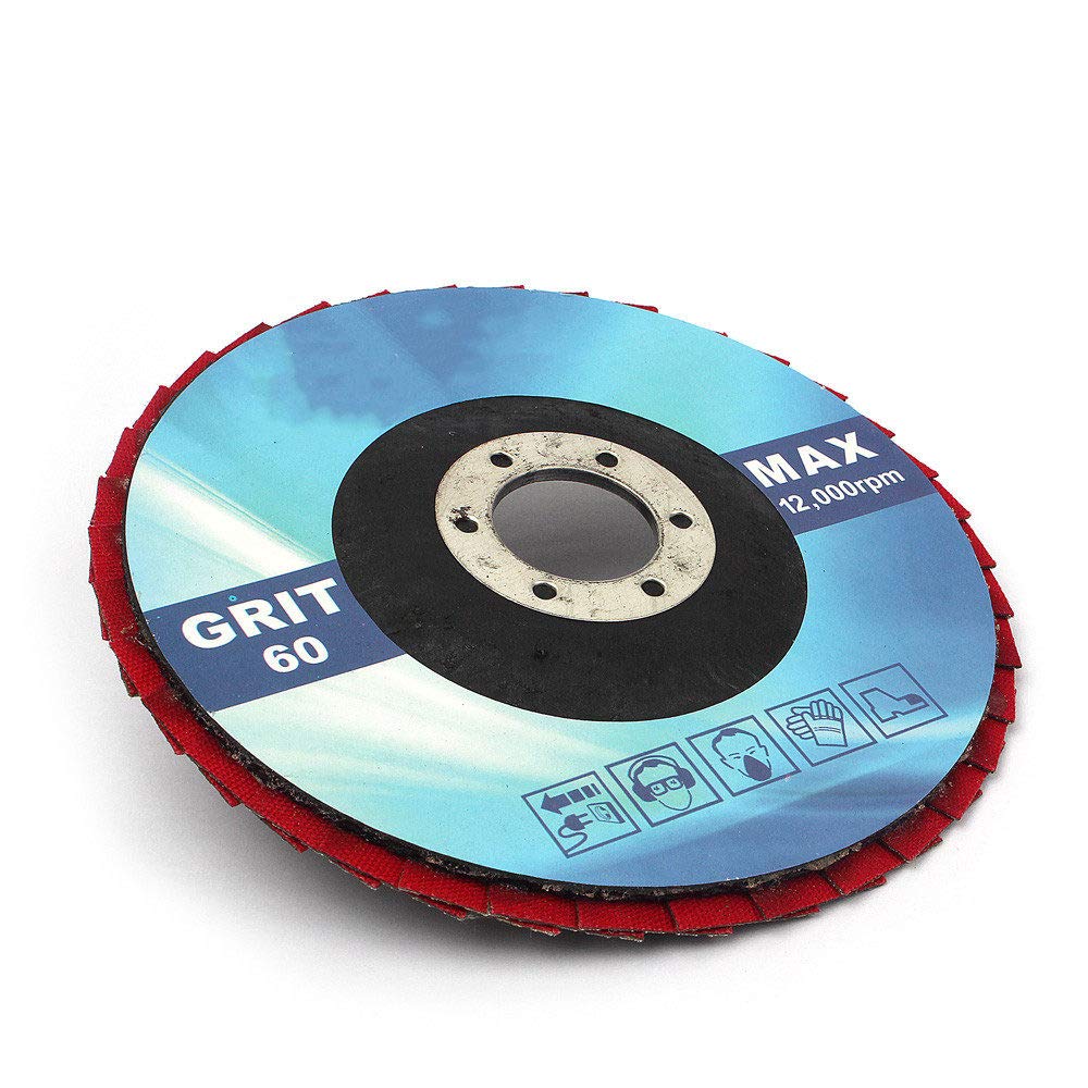 5 pollici 1pc 60/100/200/400 mole abrasive grana 125mm disco abrasivo per levigatura lamellare per smerigliatrice angolare platorello diamantato, 60
