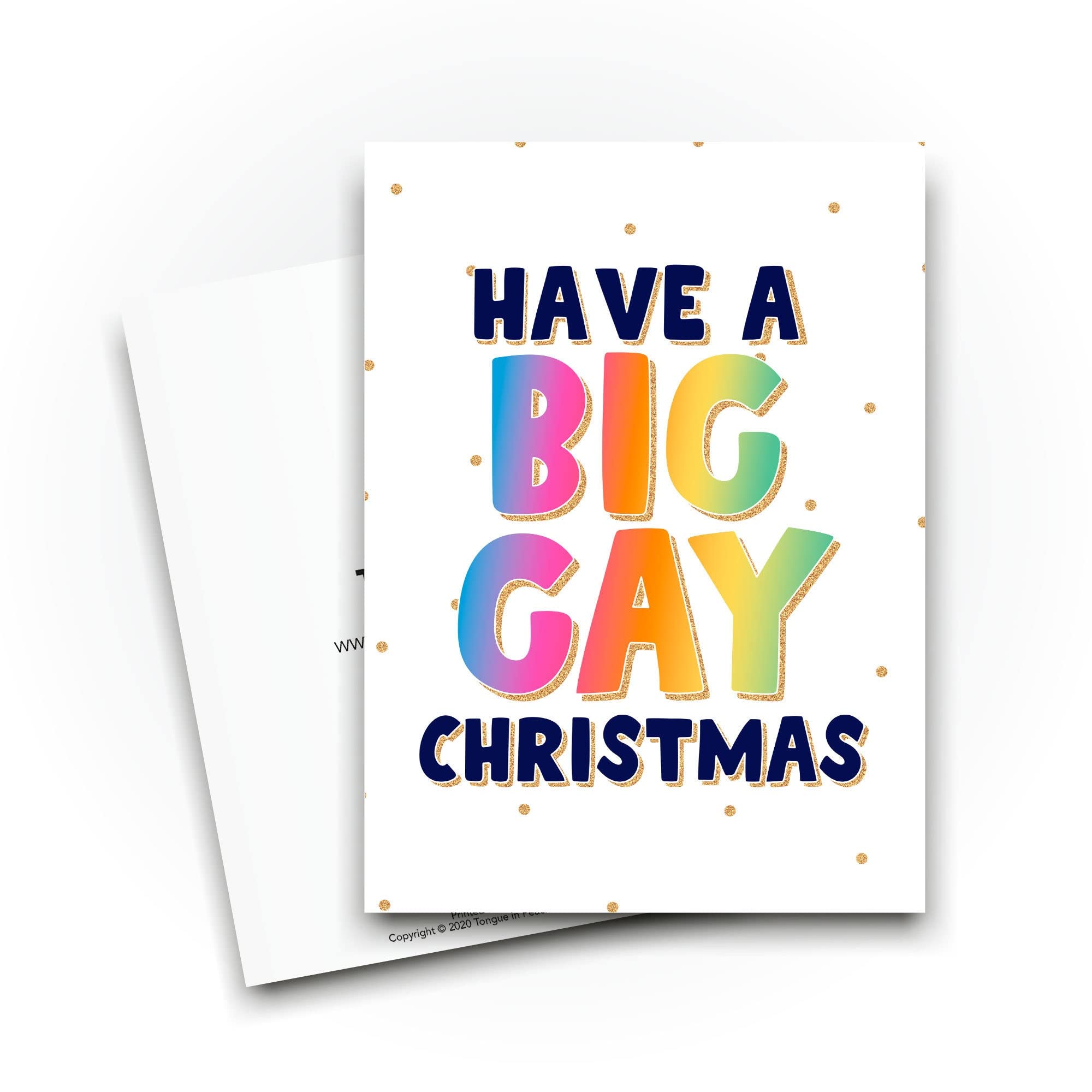 Tongue In Peach Biglietto Di Natale Divertente - Formato A5 Con Busta - 'Questa è La Carta Più Formata Che Potrei Trovare' - Perfetto Per Uno Scherzo Tra Amici