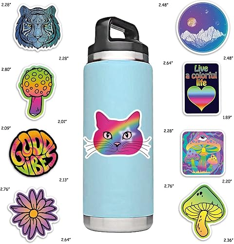 Miniatura 2 de Calcomanías de animales para niños, calcomanías alentadoras para botellas de agua, calcomanías de vinilo de animales, paquete de calcomanías lindas