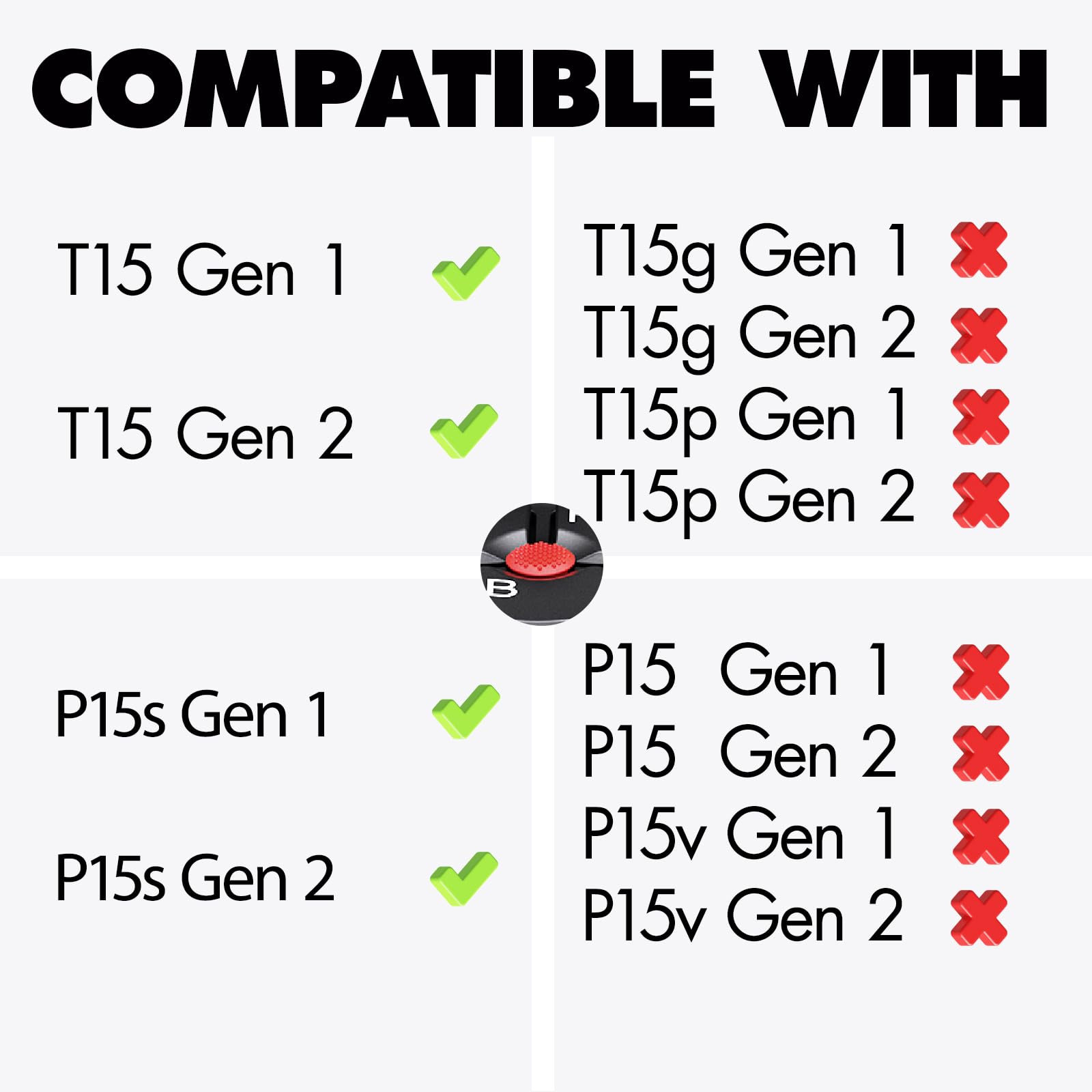 LeFix Tastiera spagnola SP teclado, tastiera di ricambio compatibile con Lenovo Thinkpad T15 Gen 1 Gen 2 (non adatta per T15g T15p), P15s Gen1 Gen2 (non adatta per P15 P15v)