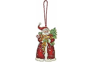 Handmade Cross Stitch Christmas Ornament