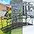 Kinpaw 8FT Upgrade Arc Walkway with 2 High Guardrails, Extra Large Garden Bridge, Iron Arch Footbridge with Sturdy Construction, Metal Yard Path Bridge for Landscaping, Backyard, Patio, Farm, Black