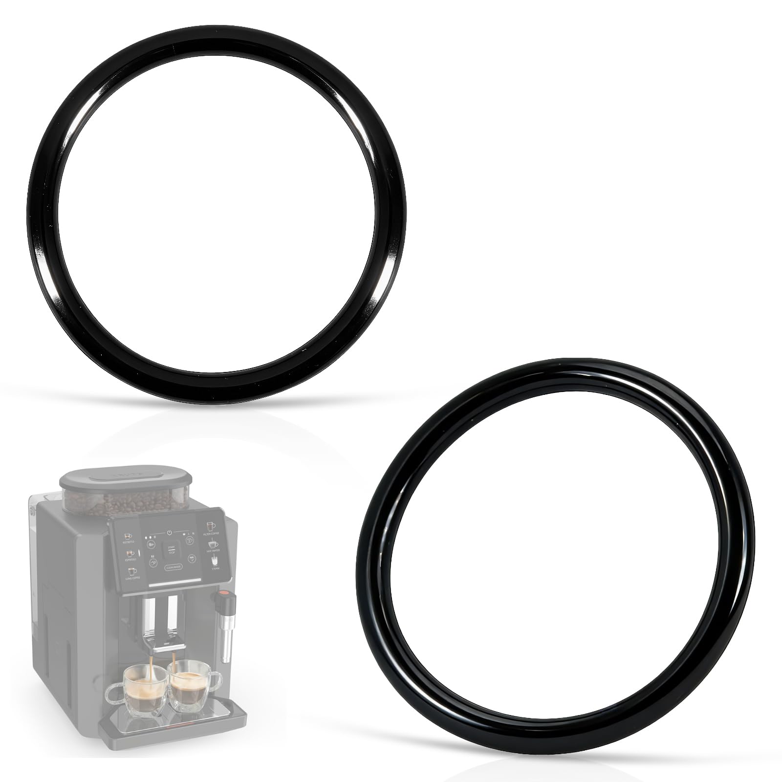 Lot de 2 joints d'étanchéité pour machine à café Krups - Convient pour Krups EA/XP, Rowenta ES, kit de joints toriques pour machine à café et tête d'infusion - 1