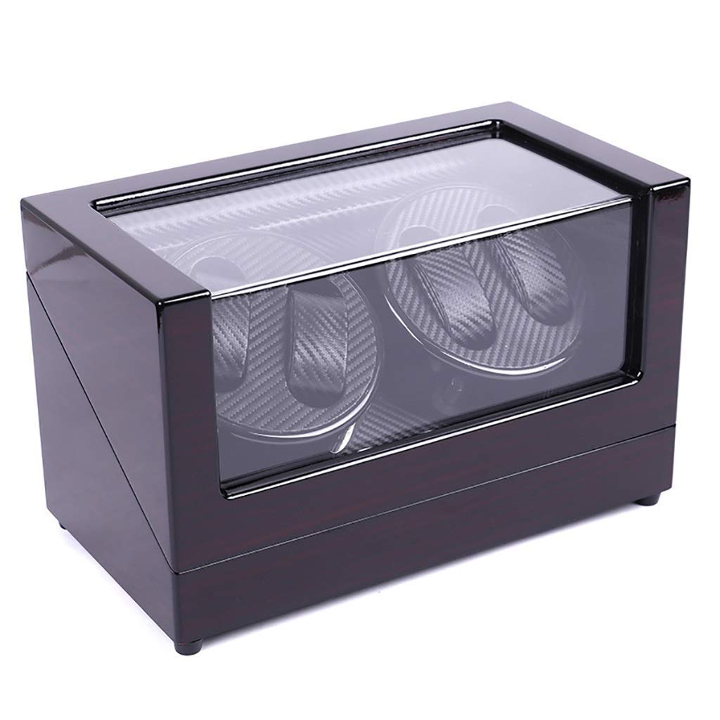 TISTIKTISTIK Automatic Watch Winder 4+0 Automatic Watch Winder Luxury Display Box Storage Case Organizer Gift， 5 Rotation Modes and Quiet Motor， Suitable for Ladies and Men’s Wrist