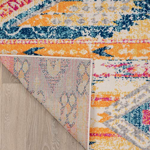 Rugshop Sky Collection Bohemian Runner Rug 2' X 7' Multi #TOP4