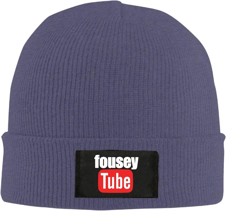 UglyBee Unisex Fousey You Tube Knitted Wool Beanie Skull Caps Navy