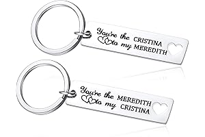 Inspirational Friendship Keychains for Two--Soul Sisters Cristina to My Meredith Keychains