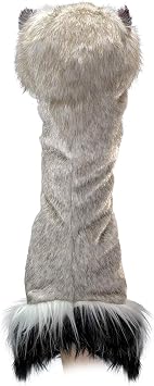 Folkmanis Ostrich Stage Puppet, Gray, White, Black, 1 ea