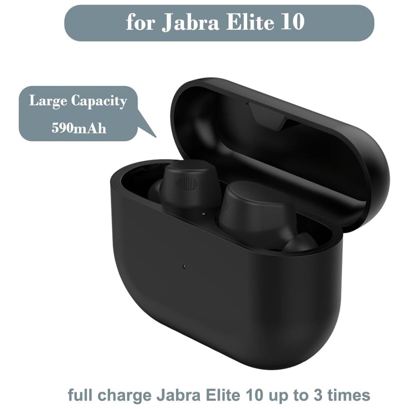Garsent Case de Charge pour 10, Cassette du Chargeur de Remplacement du Chargeur pour 10 Écouteurs, Capacité 700mAh