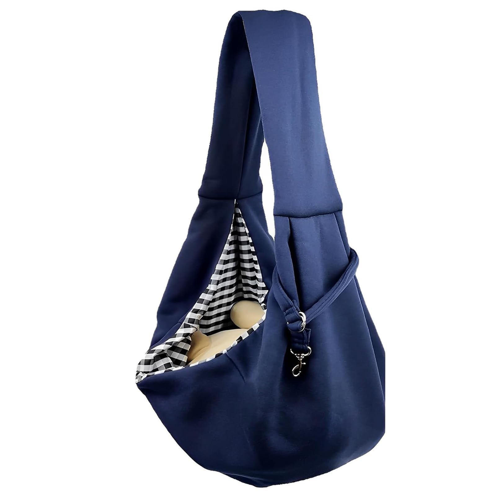 Dog Sling, Puppy Carrier, Dog Carry Bag, Puppy Sling, Puppy Sling Carrier Small Dog, Reversible Carrier and Hand - Free Pet Sling Carrier Walking Outdoor Travel, for Cats, Dogs (Dark Blue)
