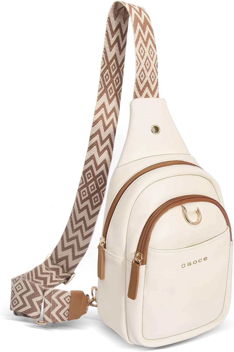 OSOCE Crossbody Bag for Women PU Sling Belt Bag Small Shoulder Chest Bag Purses with Adjustable Guitar Strap Phone Cable Hole Fanny Pack Cross Body Bags with for Ladies Travel Shopping. OSOCE Crossbody Bag for Women PU Sling Belt Bag Small Shoulder Chest Bag Purses with Adjustable Guitar Strap Phone Cable Hole Fanny Pack Cross Body Bags with for Ladies Travel Shopping.