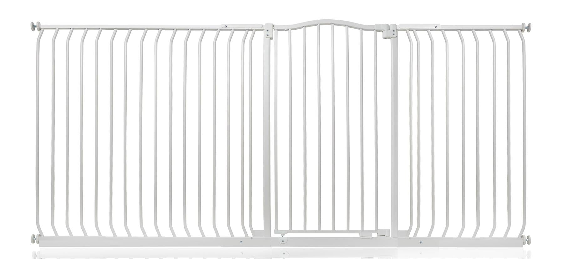 Safetots Extra Tall Curved Top Safety Gate216Cm225CmMatt WhiteExtra Tall 100Cm In HeightPressure Fit Stair Gate from B&Q