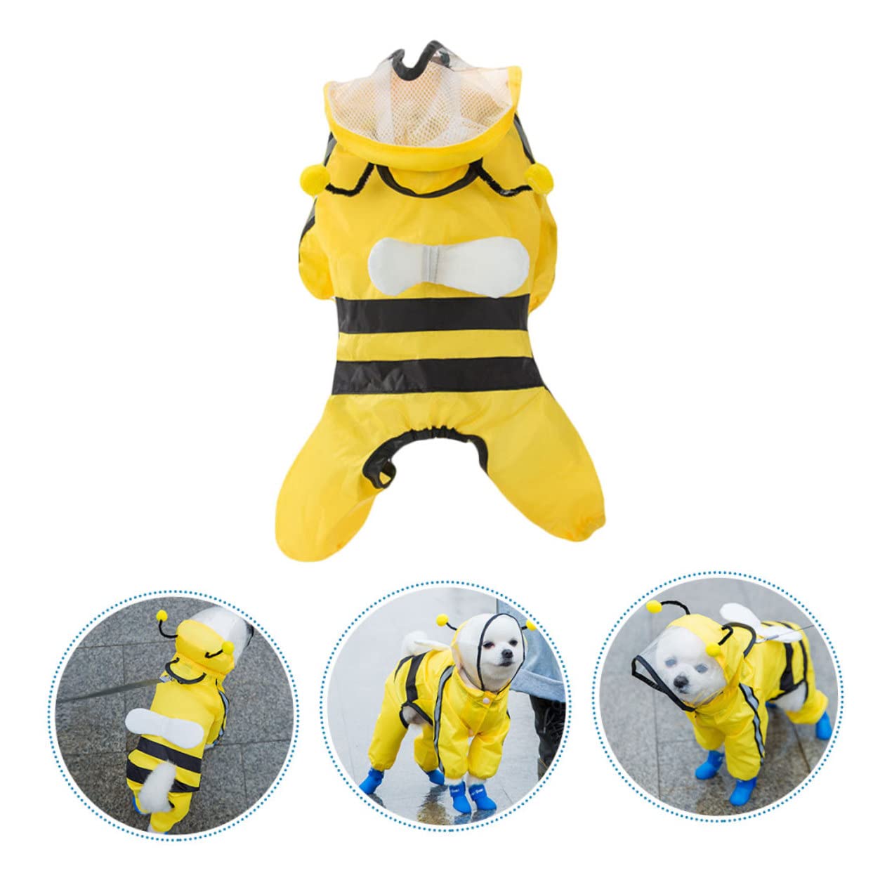 Manteaux imperméables pour Chiens, imperméables pour Chiens, 2 pièces, Tissu imperméable pour Animaux de Compagnie, Grand Chien Glissant