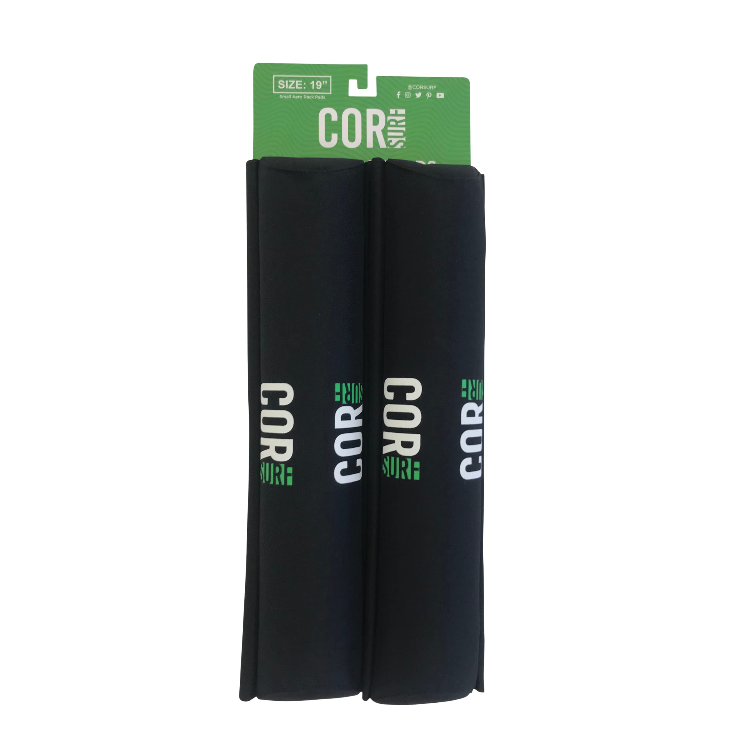 COR Surf Pads de galerie de Toit | Support pour Planche de Surf Kayak Sup | [Paire] pour Les Grandes Barres aérodynamiques (48CM)