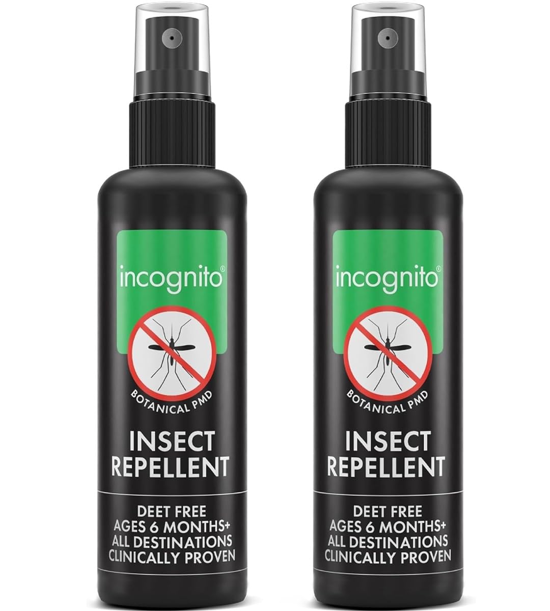 Incognito Insect Repellent Spray 2 X 100Ml Natural Deet Free Formula