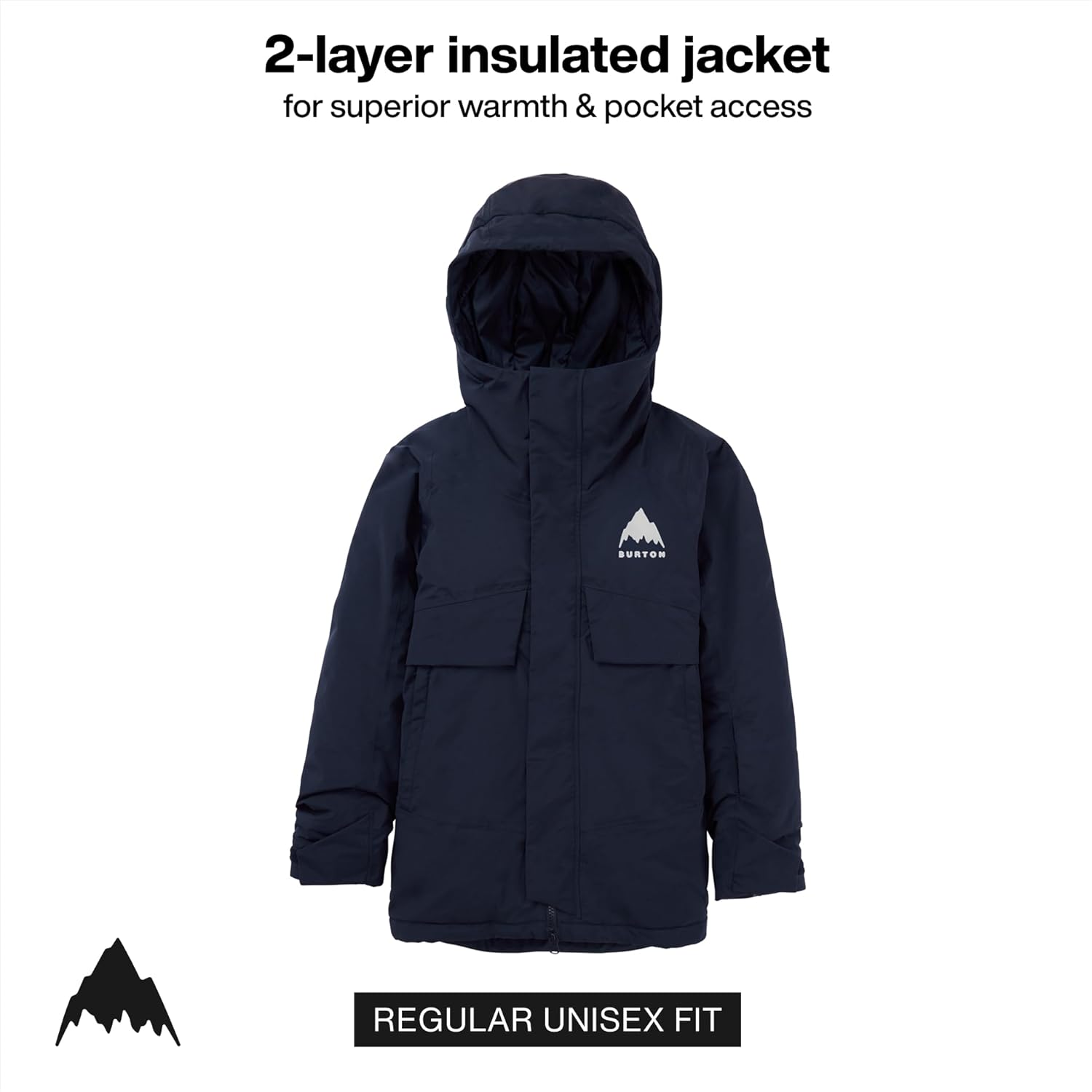 Burton Kids’ Ascutney 2-Layer Insulated Jacket – Waterproof Winter Coat for Boys & Girls with Room to Grow System - Image 3