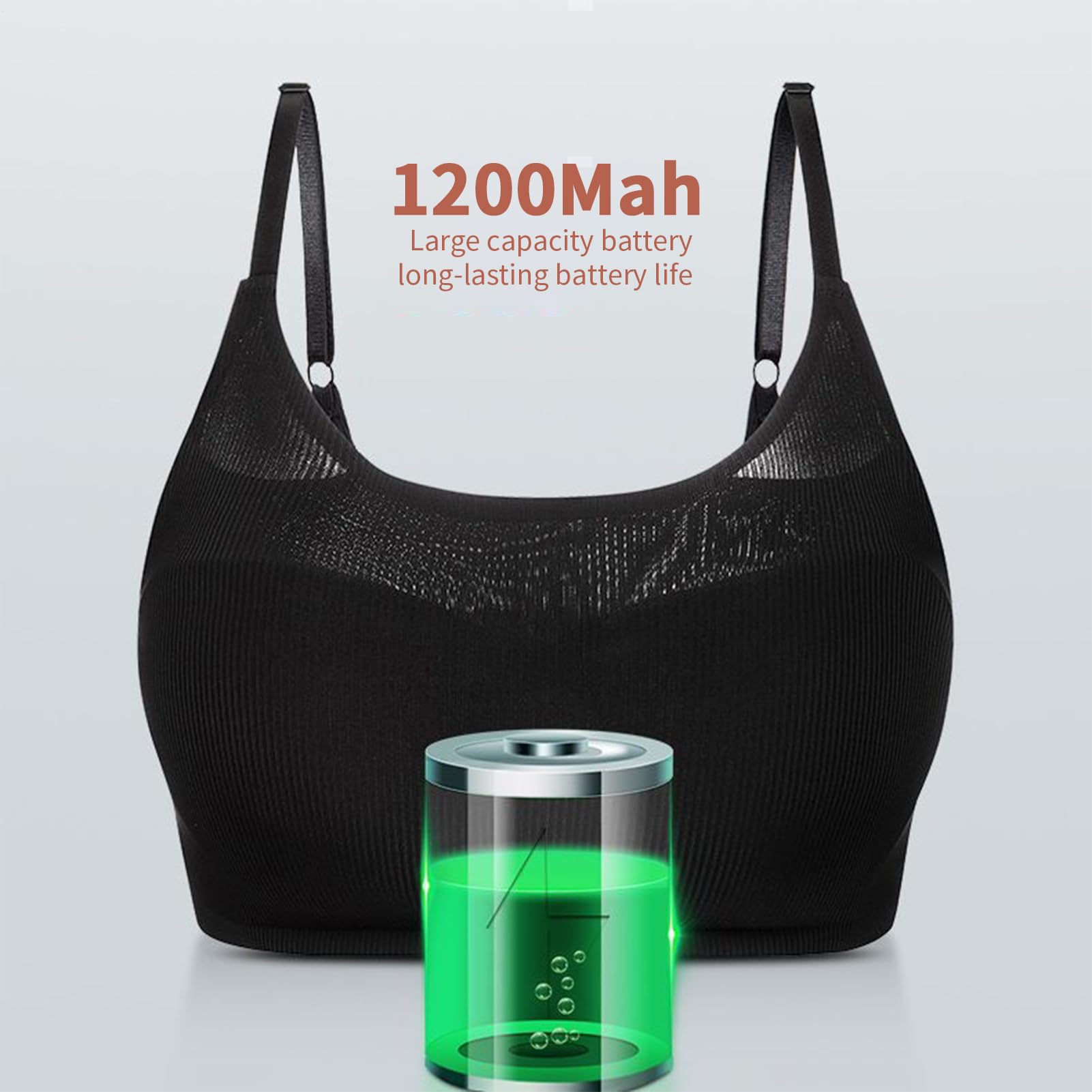 Masseur De Seins Pour Femmes – Unité Chauffante 1200 MAh, Outil De Soutien Aux Soins Infirmiers, Aide Vibrante Rechargeable Par, Conception De Thérapie Portable Offrant Un Confort De Flux | Access