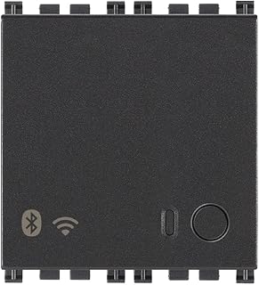 Vimar 19597 Gateway WiFi, Bluetooth wireless technology 4.2 WLAN, RGB-LED, Spannungsversorgung 100-240 V 50/60 Hz, 2 Module, serie Arké, grau